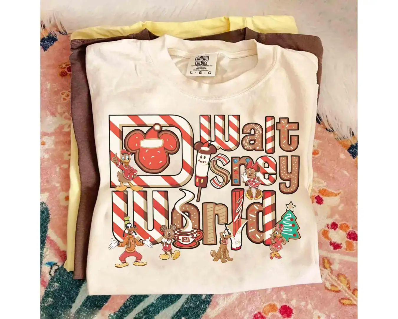 Walt Disney World Christmas Cookies Shirt, Disney Family Xmas Trip, Christmas Group Holiday Gifts, Mickey & Friends Gingerbread Xmas Tee