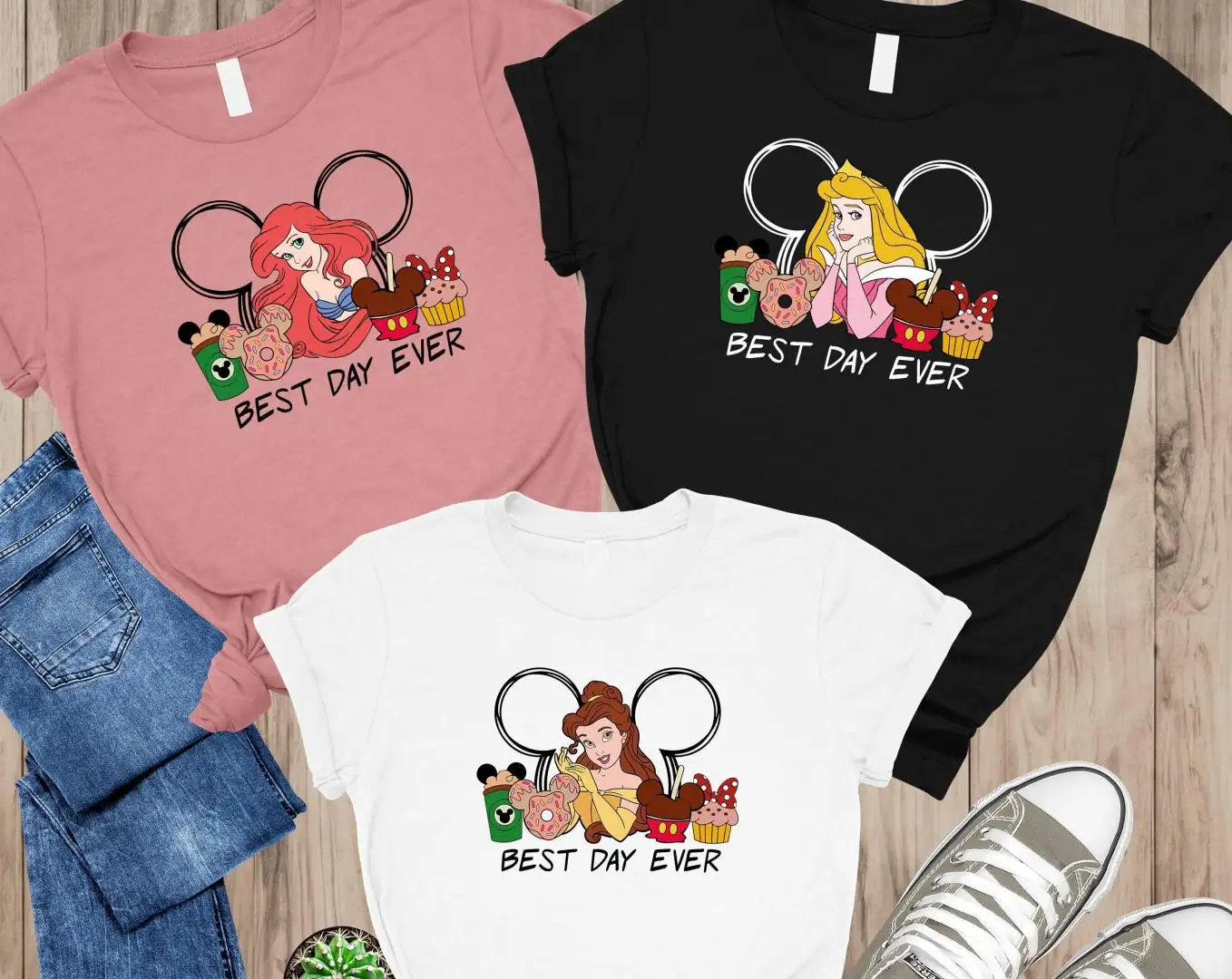 Disney Princess Best Day Ever Birthday Shirt