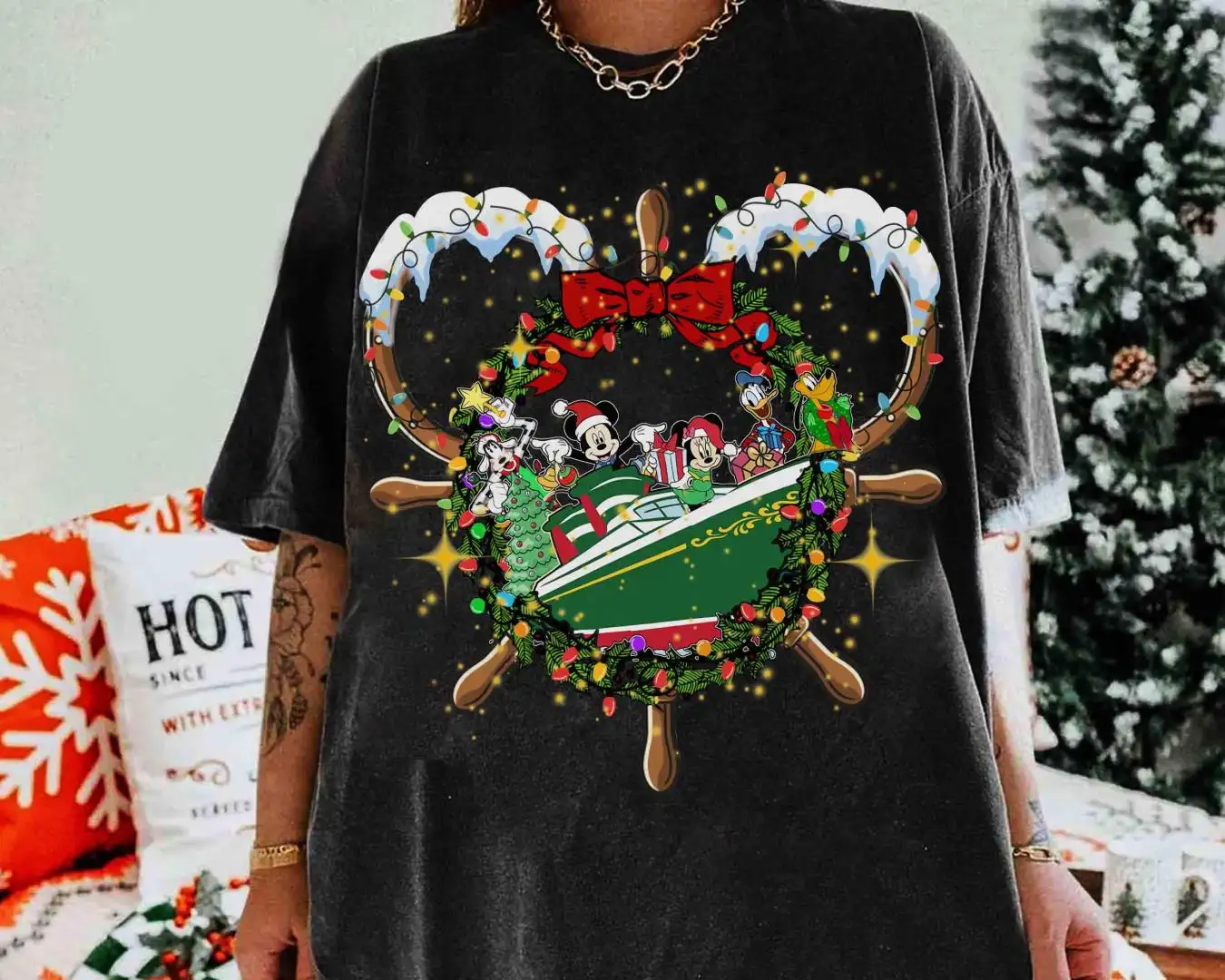 Disney Christmas Cruise Sweatshirt, Disney Fantasy Cruise Trip, Disney Wish Cruise Shirt, Disney Very Merrytime Cruises Merry Christmas Tee