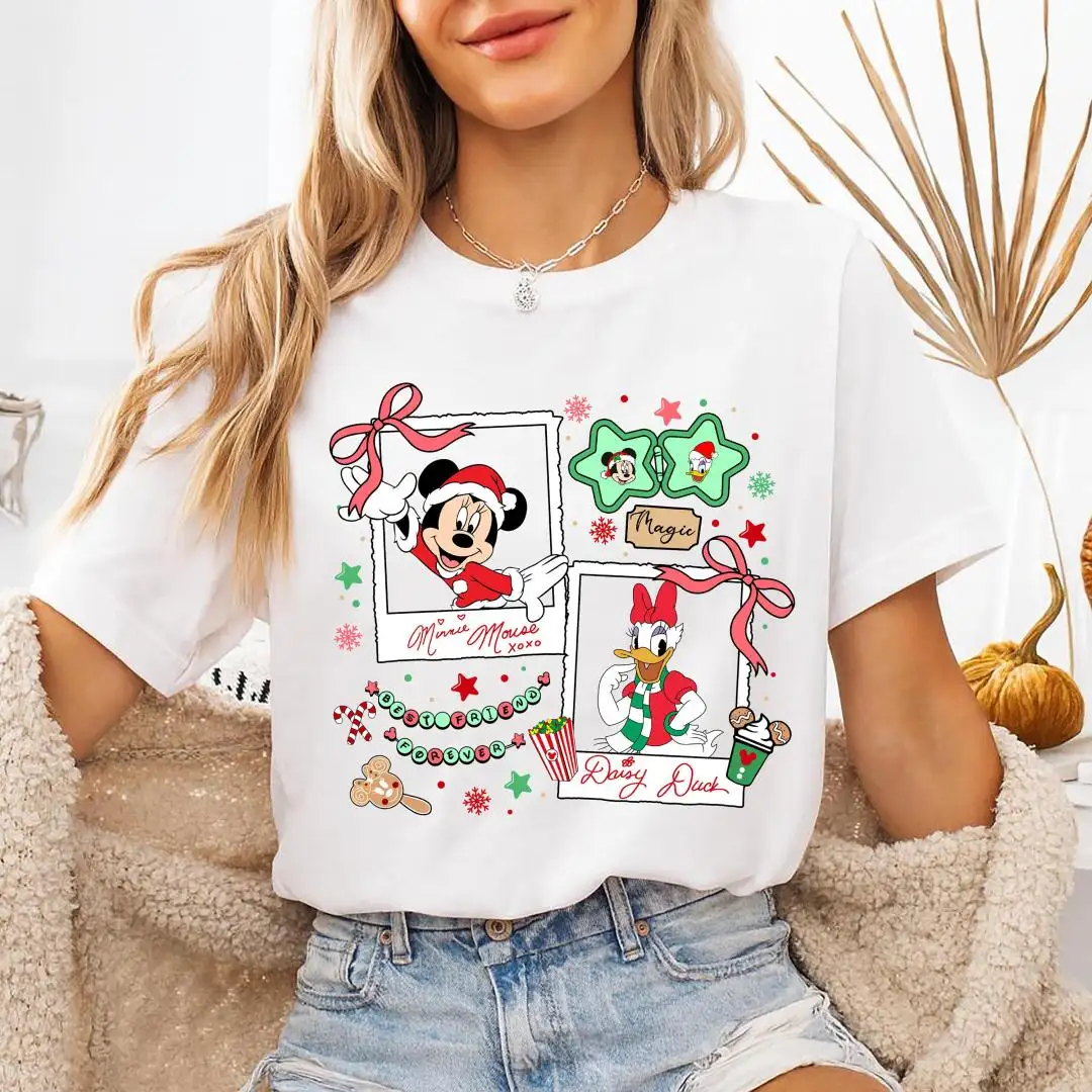 Minnie Daisy Christmas Shirt, Disneyland Holiday Sweatshirt, Disney Besties Tee, Christmas Kids Crewneck, Best Friend XMAS Party Hoodie