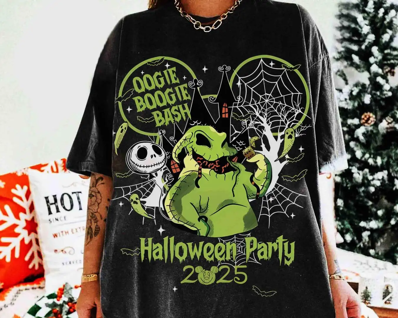 Comfort Colors® Disney Oogie Boogie Bash 2025 Party Halloween Shirt, Let's Oogie Boogie Tee, Disney Villains Nightmare Before Christmas Gift
