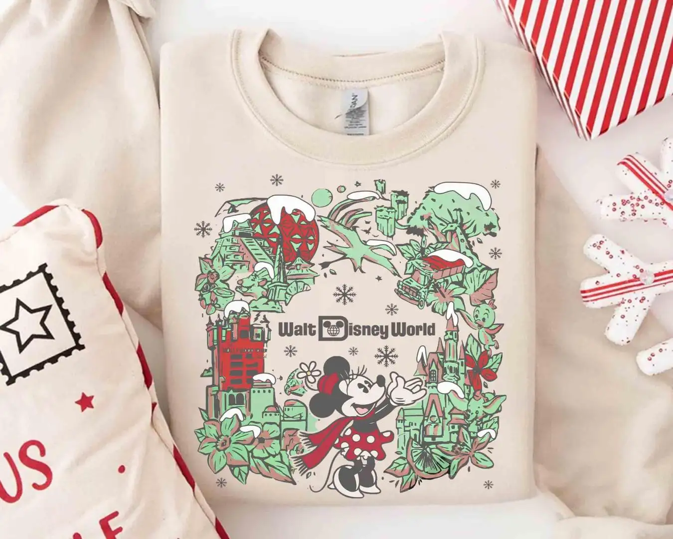 Retro Disney Christmas Sweatshirt, Disney Family Christmas Tee, Mickey Minnie Holiday Lights Shirt, Christmas Group Holiday Matching Trip