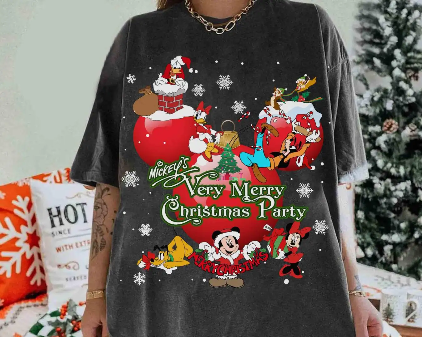 Mickey's Very Merry Christmas Party Shirt, WDW Disneyland Christmas 2025 Shirts, Family Christmas Holiday Gift, Mickey Christmas Ball Shirt