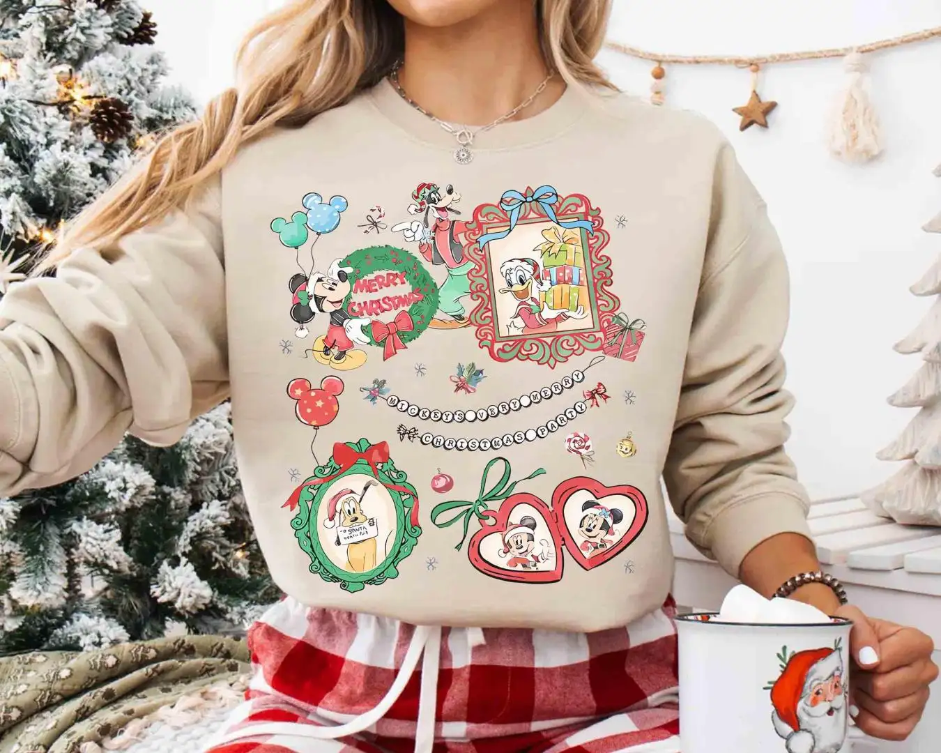 Disney Christmas Characters T-Shirt, Disney Holiday Family Shirt, Mickey Donald Pluto Xmas Gift Tee, Family Matching, Christmas 2025 Outfits