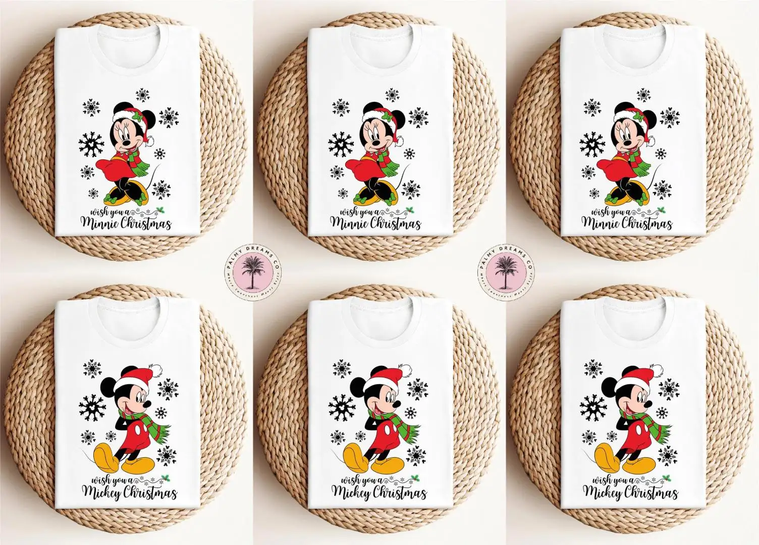 Wish You a Merry Christmas Shirt, Christmas Couple Shirt, Matching Family Shirt, Mickey and Minnie Christmas Shirt, Family Christmas Shirt