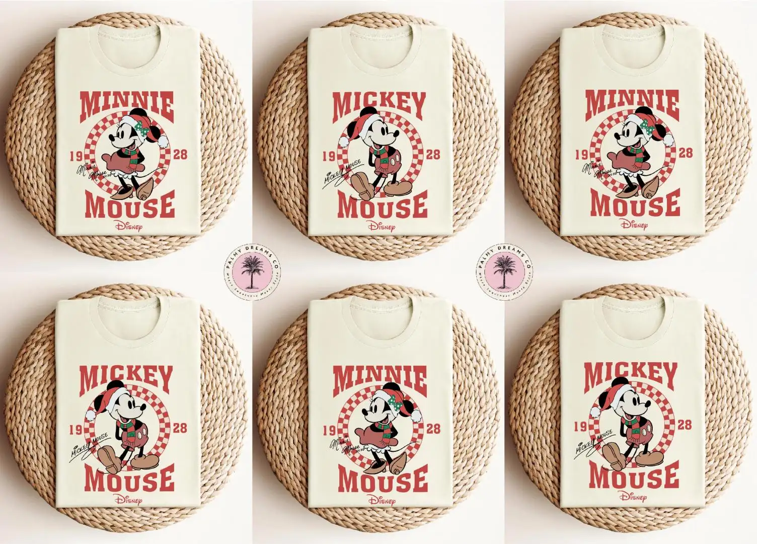 Christmas Mickey and Minnie Shirt, Matching Christmas Shirts, Checkered Disney Shirt, Disney Couple Shirt, Disney Family Outfits