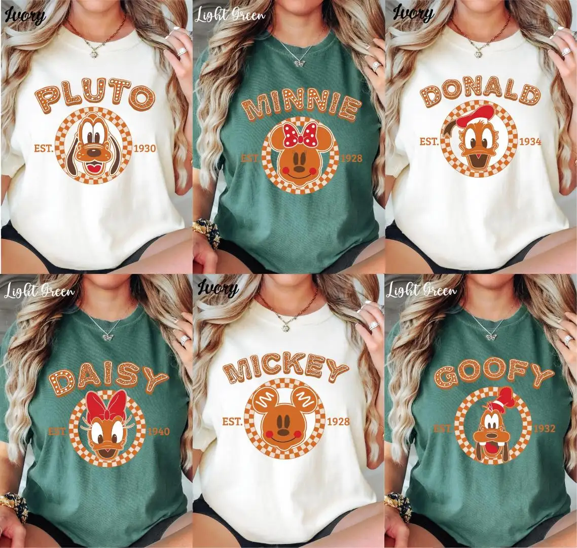 Comfort Colors® Mickey and Friends Gingerbread Shirt, Disney Christmas Squad Shirt, Xmas Matching Shirt, Disneyland Christmas Shirt