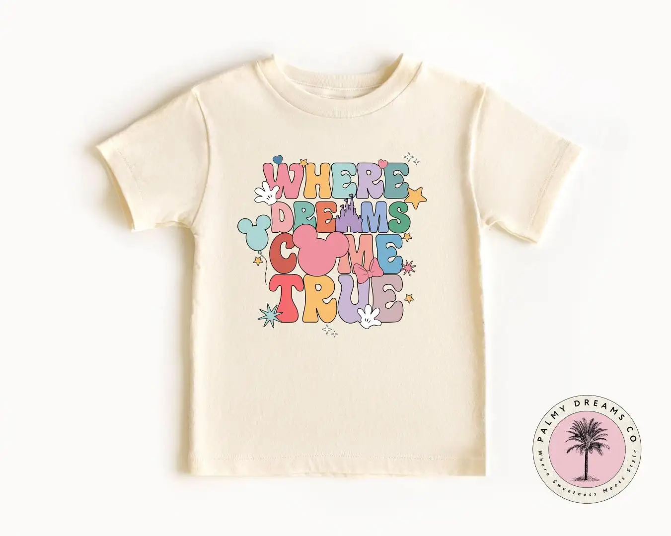 Cute Disneyland Shirt, Pastel Color Disney Shirt, Disney Where Dreams Come True Shirt