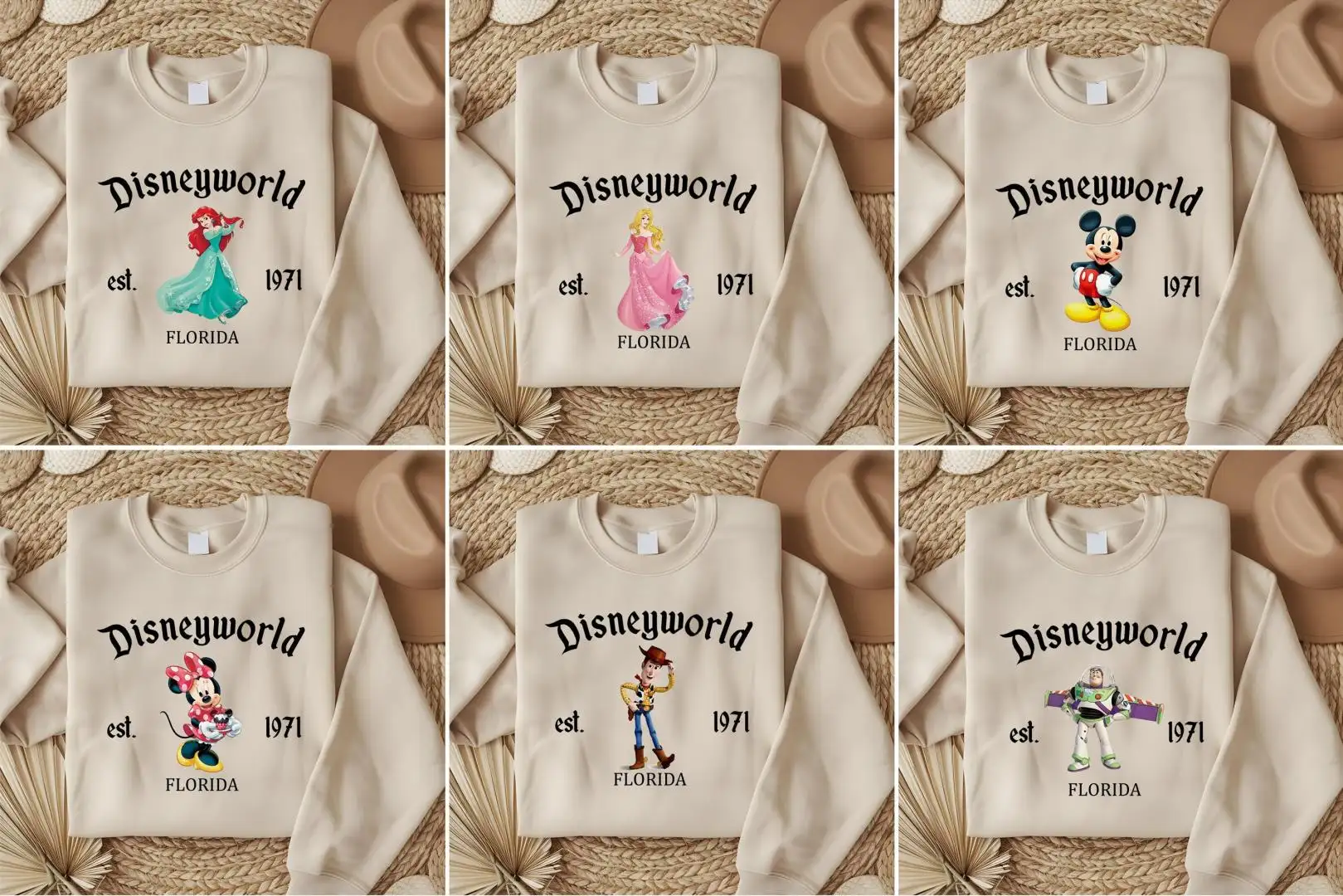 Vintage 1971 Disney World Shirt for Group Matching