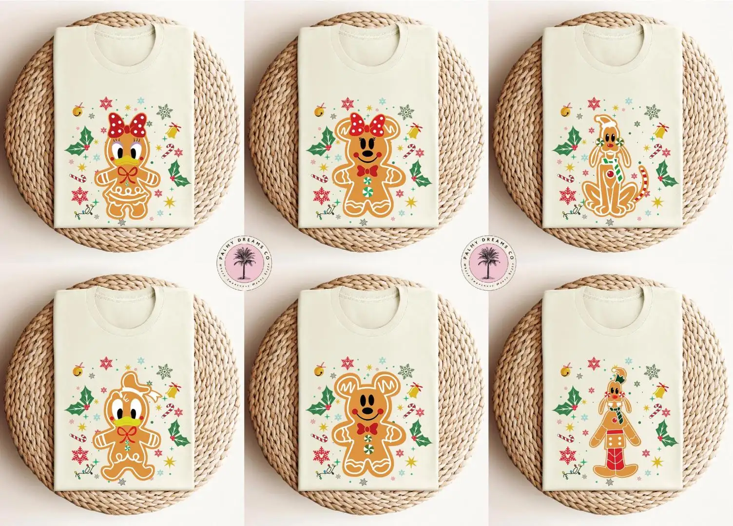 Mickey and Friends Gingerbread Shirts, Matching Family Shirt, Disney Christmas Cookies Shirt, Christmas Mickey and Friends Shirt