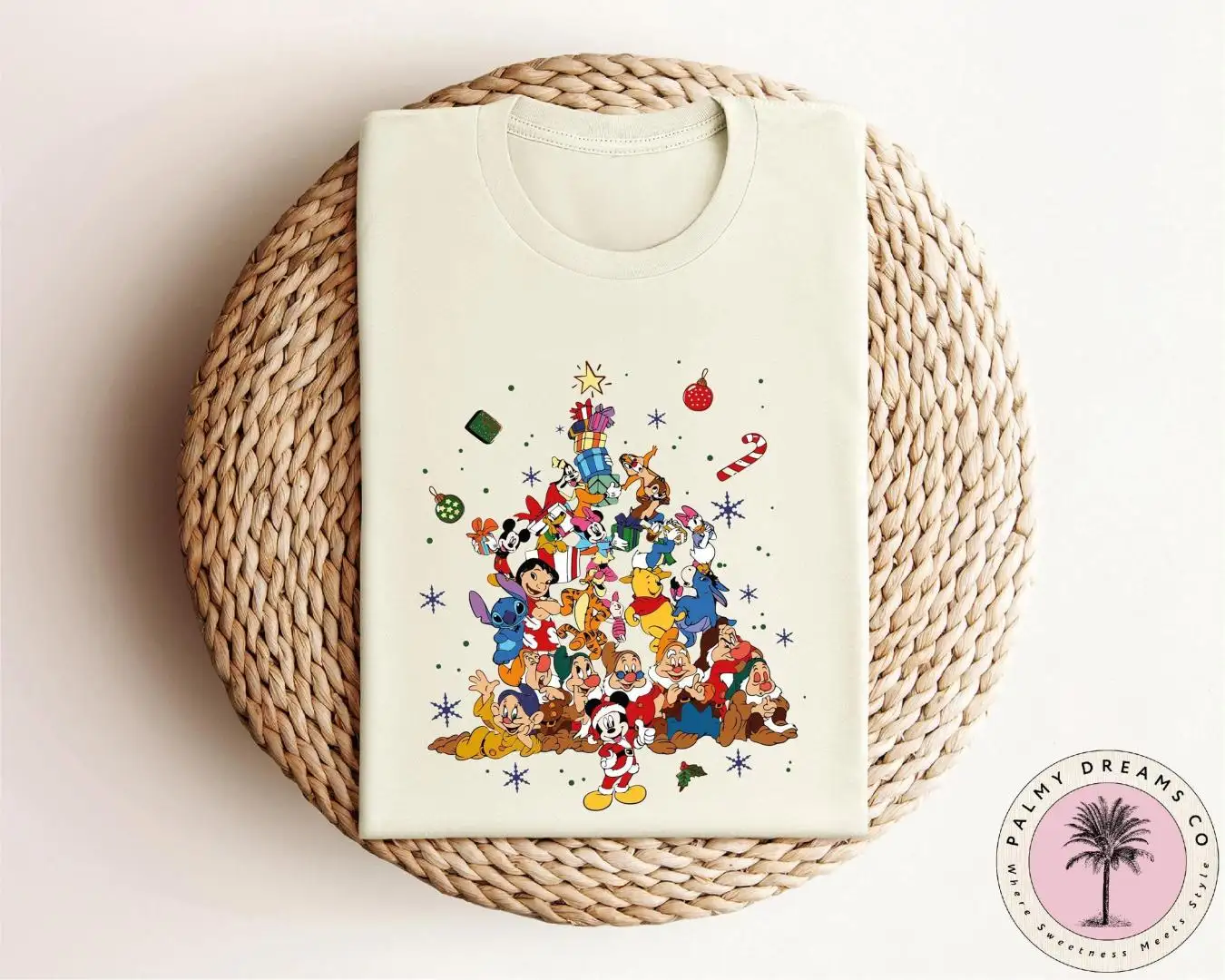 Disney Characters Christmas Tree Shirt, Disney World Mickey And Friends Shirt, Disney Christmas Family Shirt, Disney Christmas Shirt