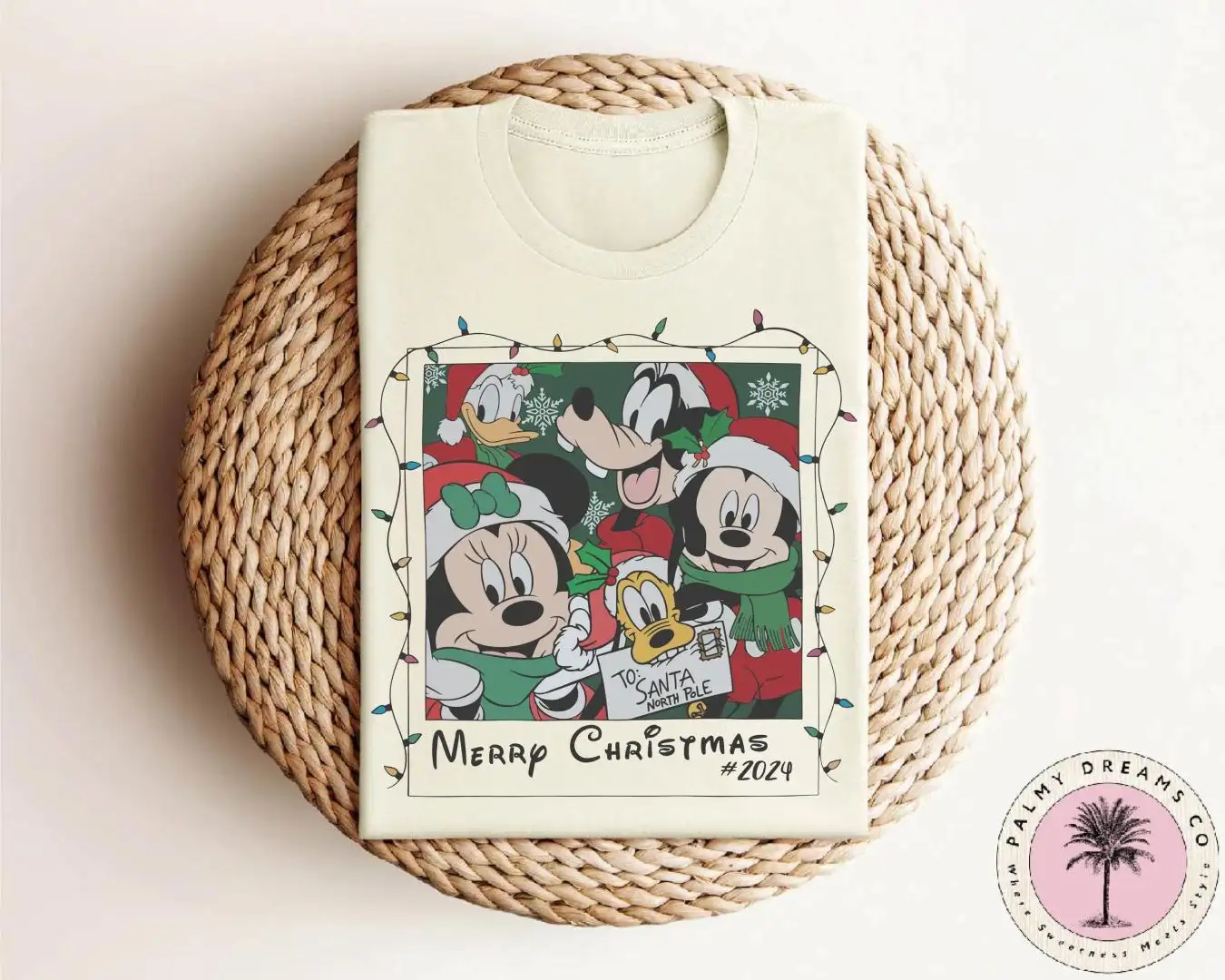 Disney Merry Christmas Instant Photo Shirt, Disney Christmas 2025 Shirt, Mickey Minnie Goofy and Donald Xmas Photo
