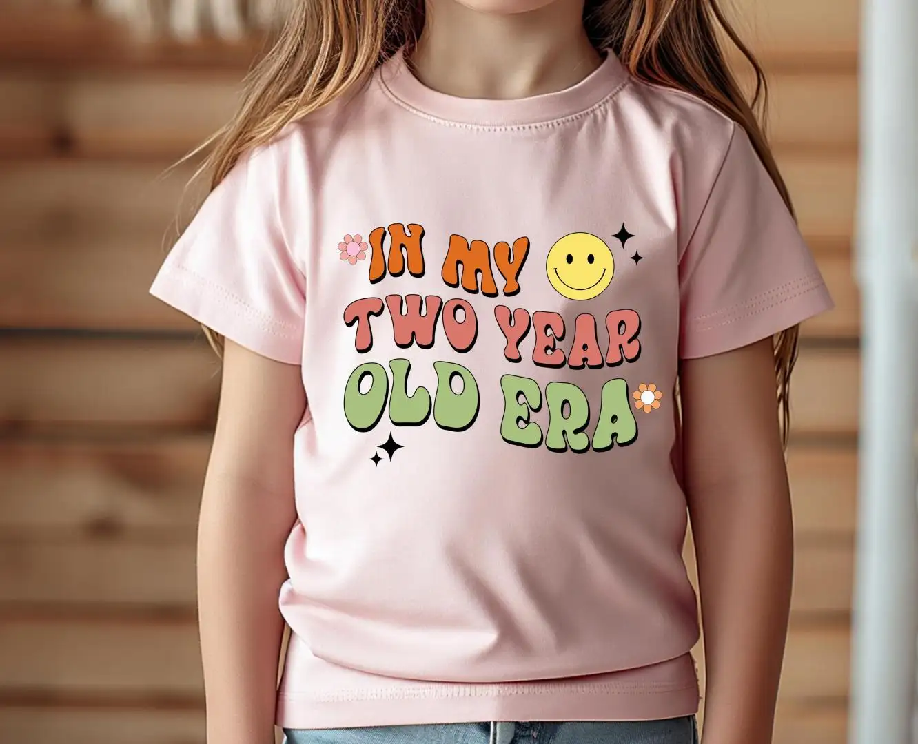 Two Year Old Era Birthday Shirt for Toddler Girl