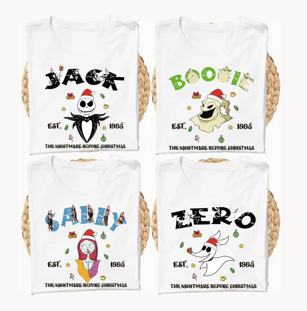 Nightmare Before Christmas Shirt, Boogie Man and Zero Family Christmas Hoodie, Christmas Oogie Sweatshirt, Jack Skellington XMAS Holiday Tee