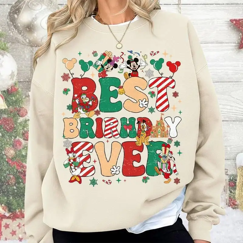 Disneyland Mickey And Friends Christmas Shirt Best Birthday Ever Shirt Mickey's Very Merry Christmas Shirt Disneyland Birthday Family Tee