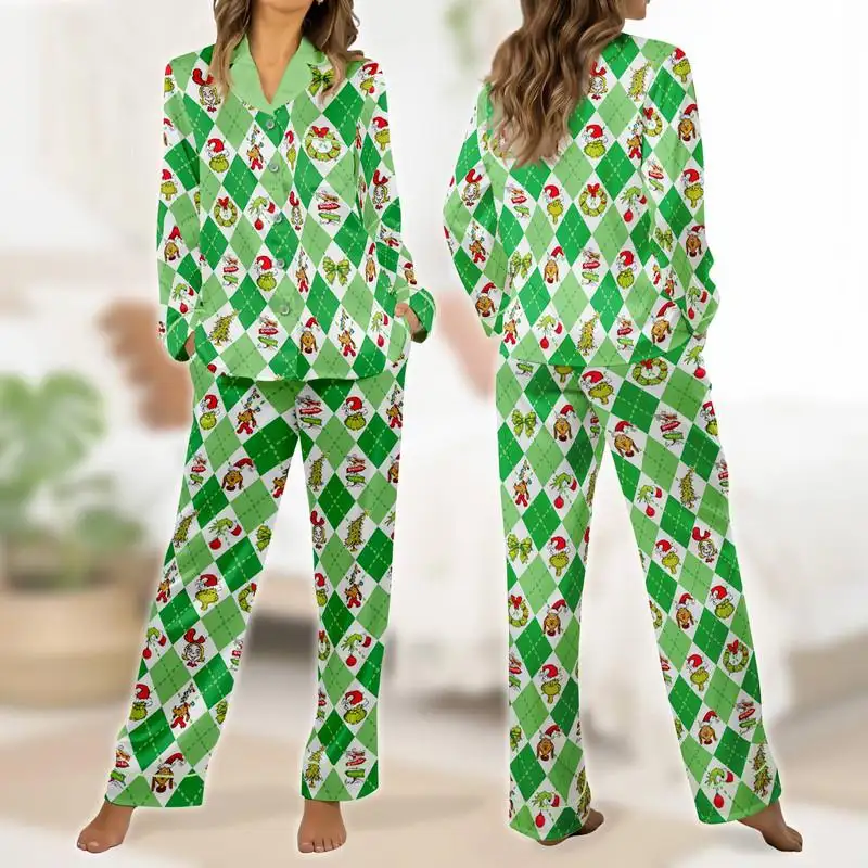 Funny Christmas Family Pajamas Set, Christmas Gift 09, Christmas Family Matching Holiday Pajamas Set, Mean Guy Christmas Pajamas