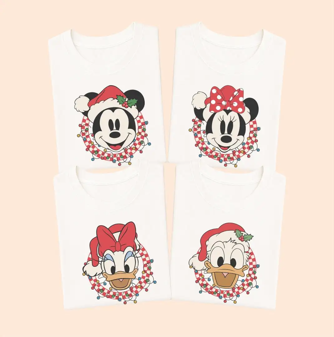 Retro Disney Christmas T-shirt, Mickey and Friends XMAS Party Tee, Disneyland Christmas Family Hoodie, Christmas Holiday Sweatshirt