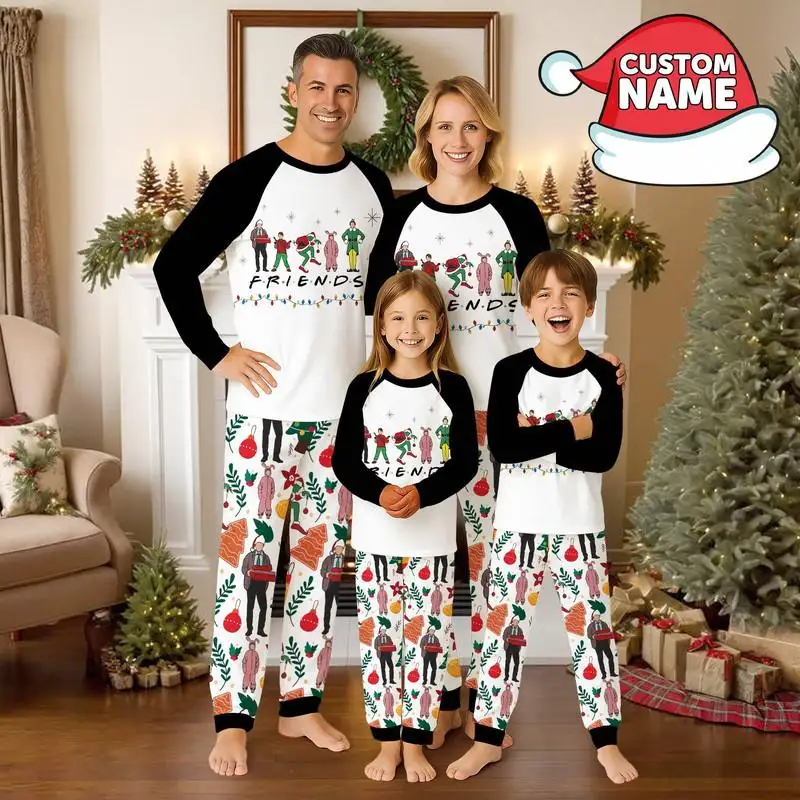 Christmas Movie Raglan Pajamas Ralphie Xmas Pajamas Elf Xmas Pajamas National Lampoon's Christmas Vacation Christmas Family Matching Pajamas