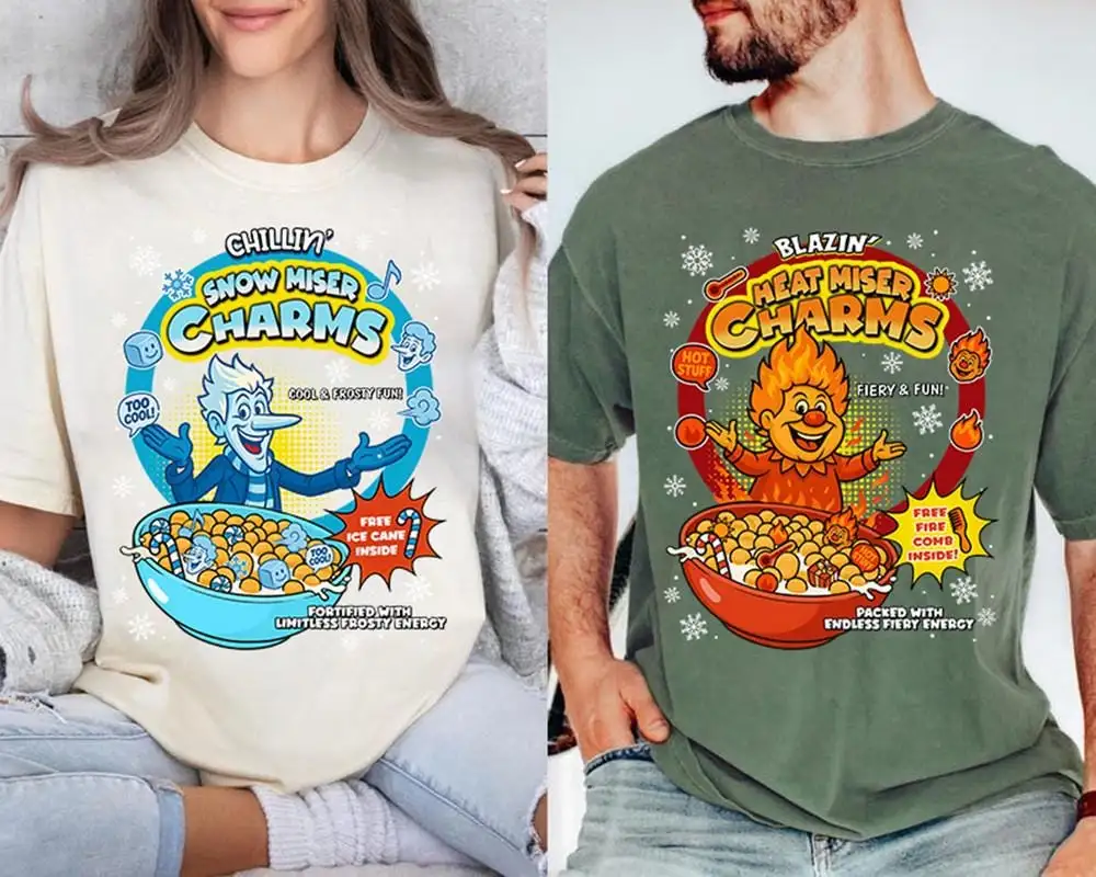 Miser Brothers Chistmas Charms Shirt, Miser Brothers Chistmas Matching Shirt, A Year Without Santa Tee 07, Snow Miser And Heat Miser Shirt