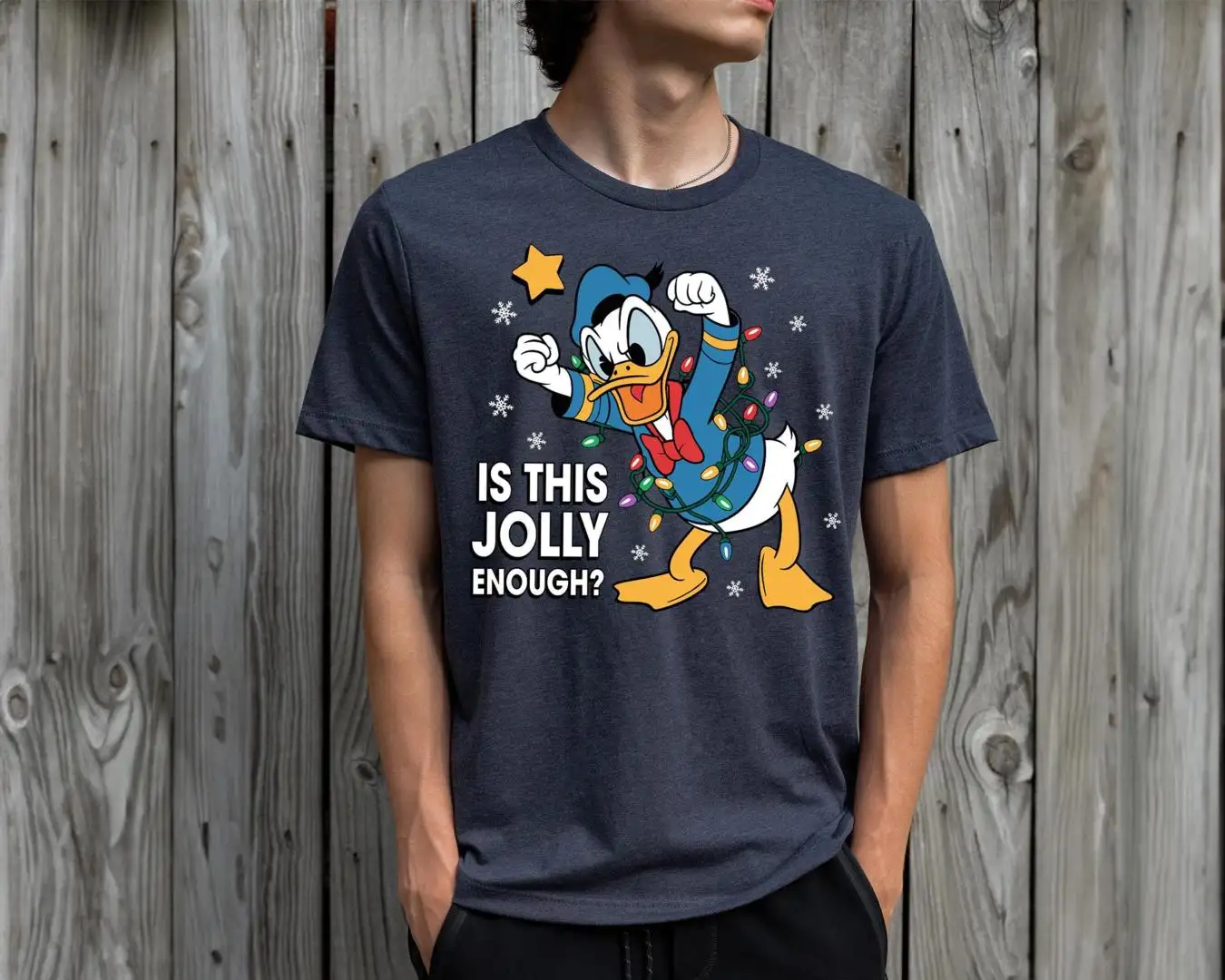 Is This Jolly Enough Shirt, Disney Xmas Party Sweater, Christmas Family Trip Shirt, Disney Donald Duck Shirt, Xmas Holiday Tee