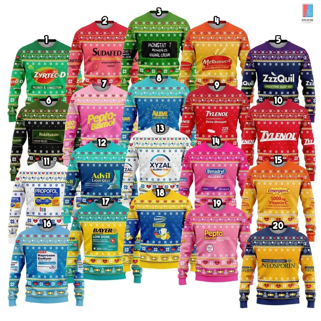 Pharmacy Ugly Christmas Sweater, Nurse Gift Family Christmas Gift, Medical Pharmacist Christmas Sweatshirt, Nurse Christmas Matching Sweater