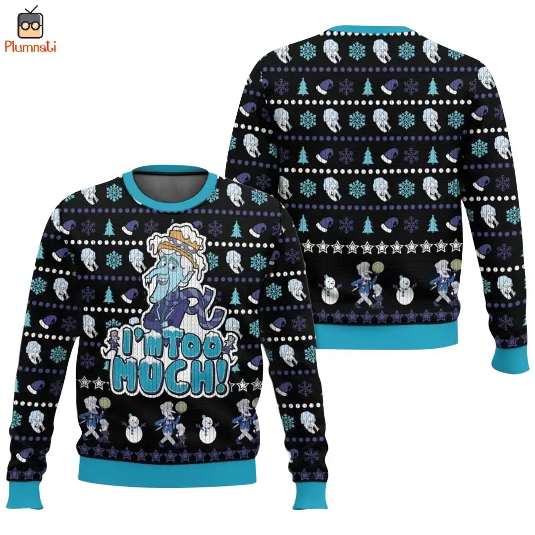 A Miser Brothers Christmas Ugly Sweater, Family Christmas Shirt, Snow Miser Sweater, The Year Without a Santa Claus Shirt, Im Too Much Shirt