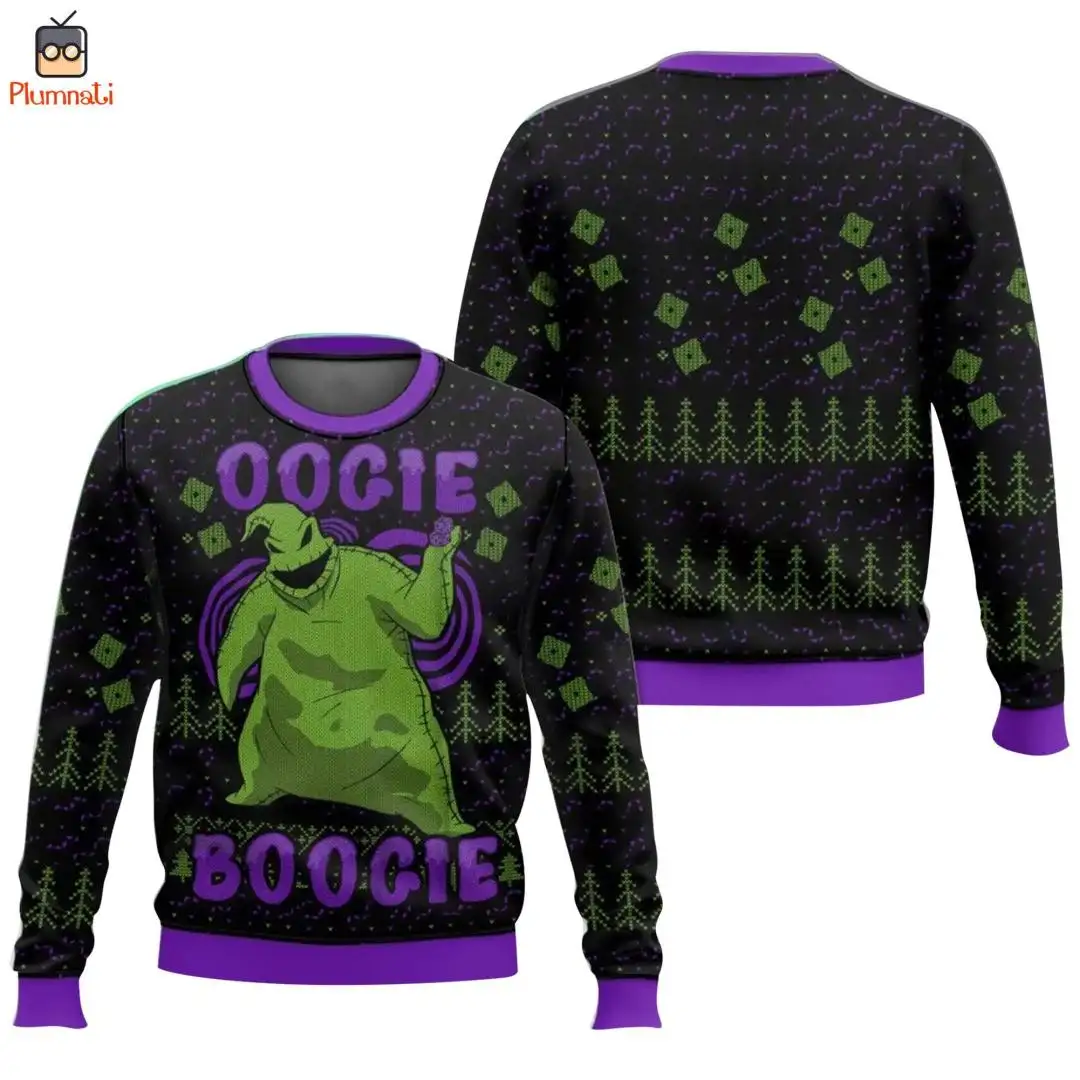 Oogie Boogie Ugly Christmas Sweater, Oogie Boogie Shirt, The Nightmare Before Christmas Sweater, Family Christmas, Disneyland Christmas Shirt