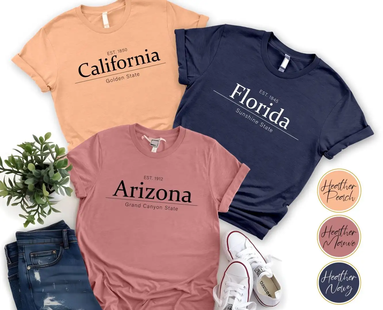 Custom 50 States Travel Shirt for Girls Trip
