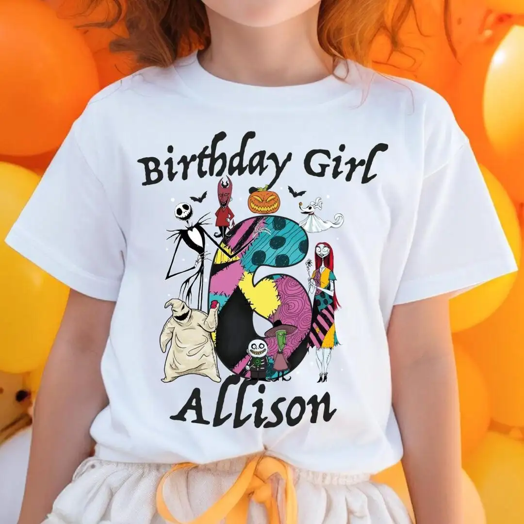 Disney Nightmare Custom Birthday Name Age Shirt, Disney Birthday Trip, Birthday Boy Birthday Girl Sweatshirt, Jack and Friends Birthday Tee