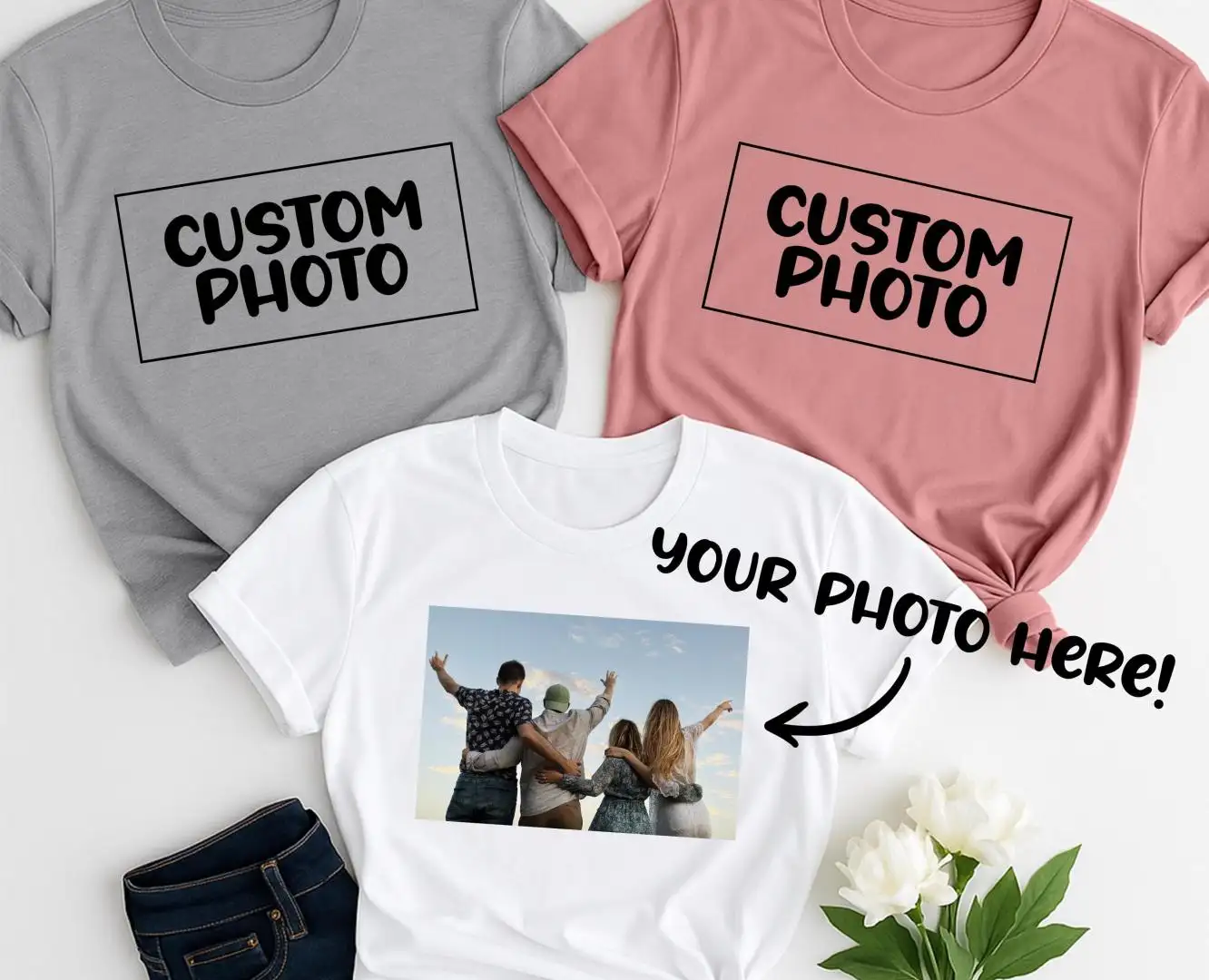 Custom Photo Shirt: Personalized Holiday & Birthday Gift