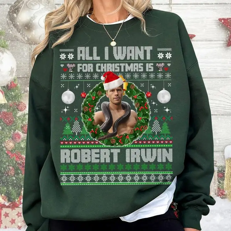 Robert Irwin Christmas Shirt All I Want For Christmas Is Robert Irwin Shirt Robert Irwin Zookeeper Shirt Robert Irwin Gift For Fan 00