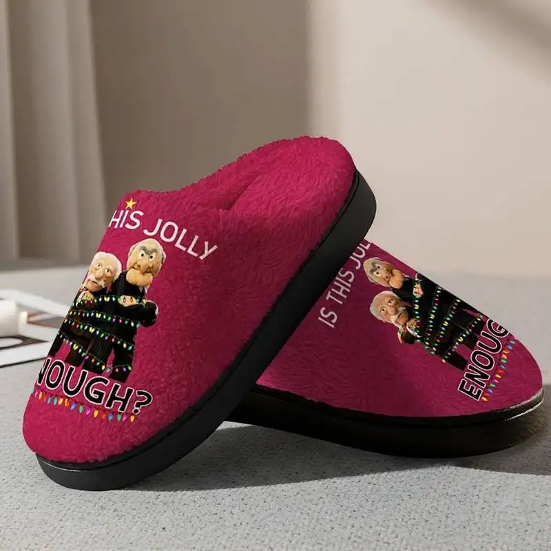 Statler Waldorf Christmas Slipper The Muppet Show Slipper Funny Christmas Slipper Holiday Family Christmas Slipper Christmas Muppet Gift 05