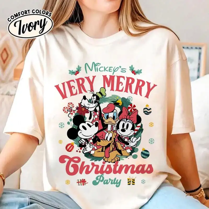 Mickey's Very Merry Christmas Party 2025 Shirt, Magic Kingdom Shirt 04, Walt Disneyworld Christmas Shirt, Disneyland Family Matching Shirt