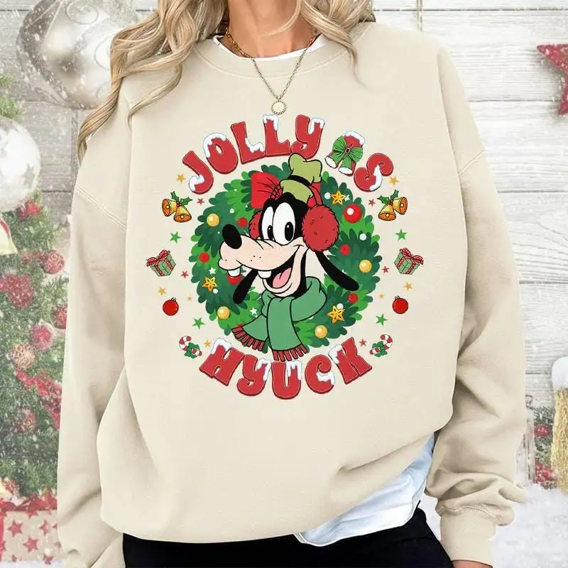 Goofy Jolly As Hyuck Christmas Shirt, Disneyland Santa Goofy Tee, Mickey Very Merry Xmas Party Shirt, Disneyland Family Matching Xmas Tee 07