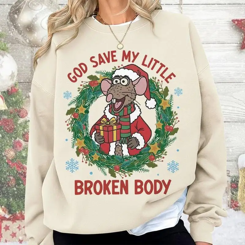 Disneyland The Muppet Christmas Carol Shirt God Save My Little Broken Body Shirt Rizzo the Rat Muppet Shirt Disneyland Family Xmas Shirt 01
