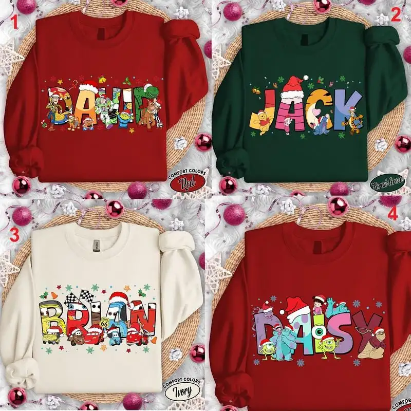 Personalized Disneyland Christmas 2025 Shirt Custom Family Christmas Shirt Mickey Very Merry Christmas Tee Family Matching Shirt 00
