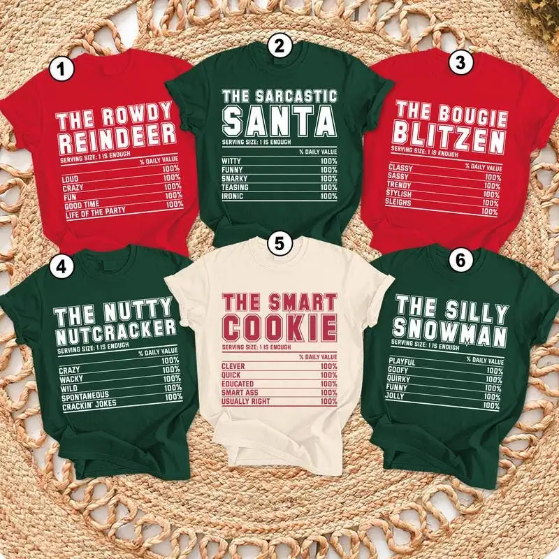 Funny Family Christmas Shirts Custom Funny Christmas Party Shirt Christmas Group Shirts Matching Christmas Shirts for Family Xmas Gift 00
