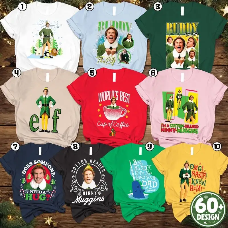 Buddy The Elf Quotes Christmas Comfort Colors Shirt, Christmas Family Group Matching Shirt 01, Elf Christmas Shirt, Christmas Movie Shirt