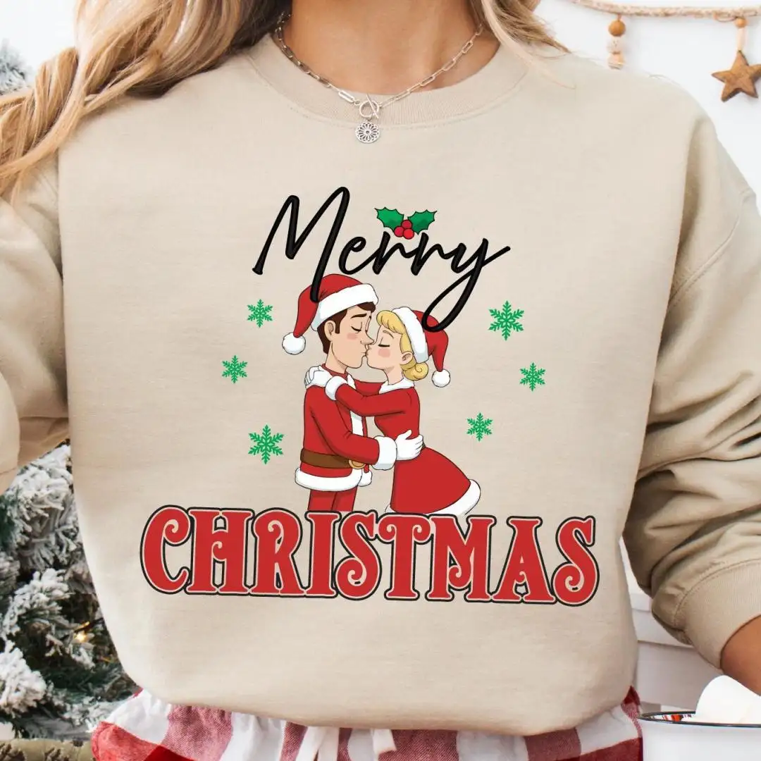 Merry Christmas Santa Woody Bo Peep Shirt, Toy Story Woody Bo Peep Christmas Tee, Disney Toy Story Xmas Sweatshirt, Disney Merry Christmas