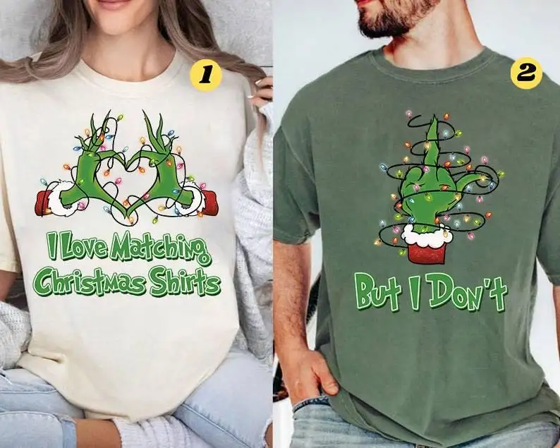 I Love Matching Christmas Shirts But I don't Shirt Funny Christmas Shirts Matching Couples Shirts Family Matching Xmas Shirt Christmas Gift