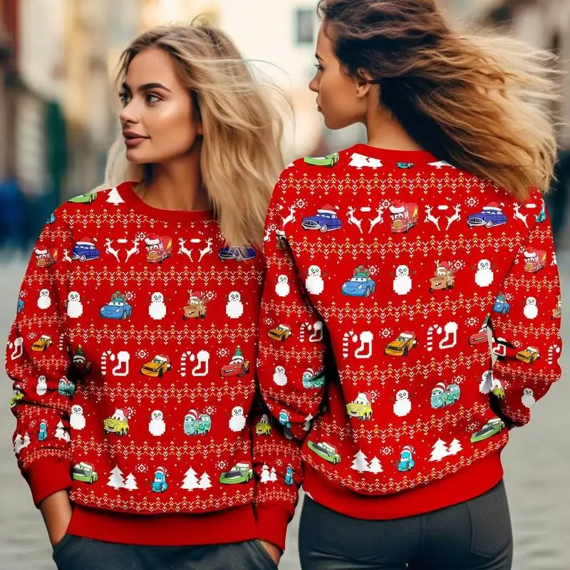 Disneyland Cars Movie Christmas Sweater, Pixar Christmas Jumper Shirt, Lightning McQueen Xmas Shirt, Disneyland Xmas Family Shirt 00