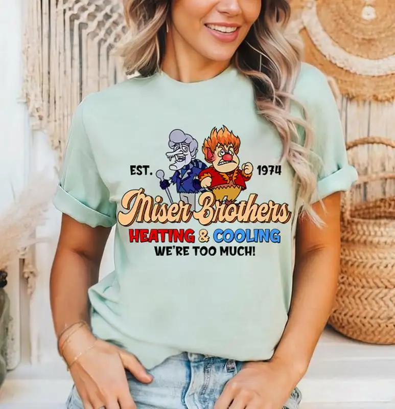 Miser Brothers Christmas Heating And Cooling Shirt, Team Snow Miser Heat Miser Shirt, Xmas Matching 10, The Year Without Santa Claus Shirt