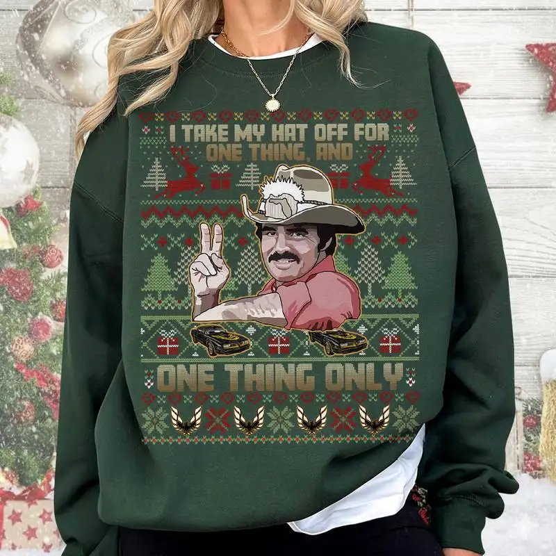 Smokey and The Bandit Christmas I Take My Hat Off Shirt, Smokey And The Bandit Xmas Tee Family Xmas Shirt 06, Bandit Christmas Shirt