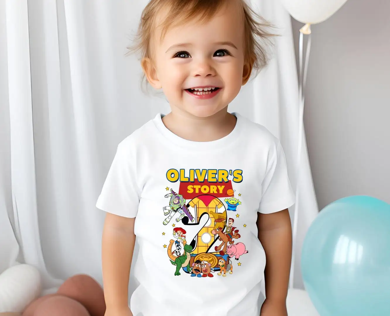 Custom Toy Story Birthday Shirt for Kids