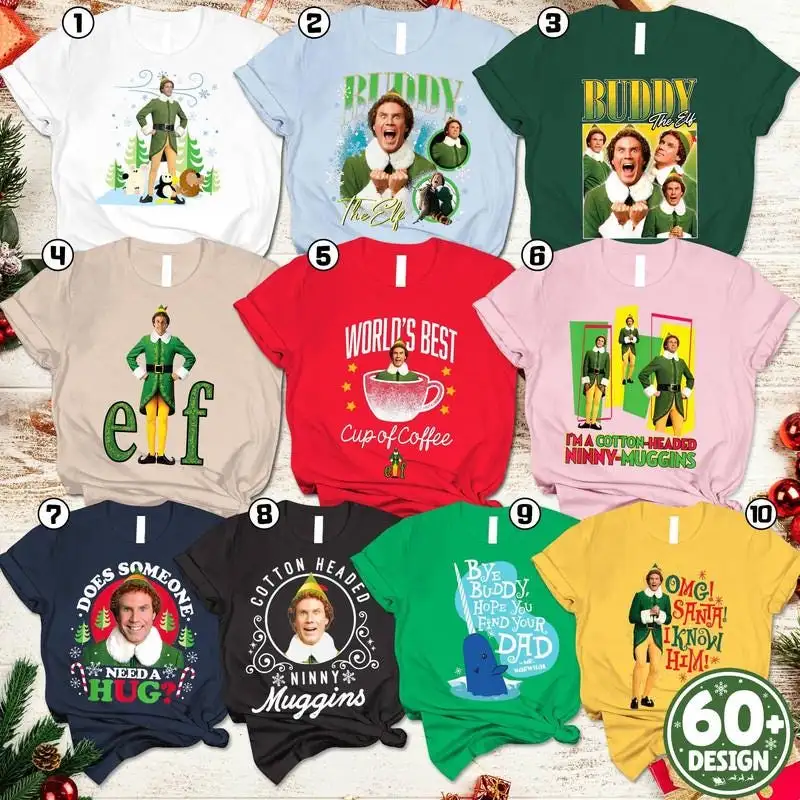 Buddy The Elf Quotes Christmas Comfort Colors Shirt, Elf Christmas Shirt, Christmas Family Group Matching Shirt 01, Christmas Movie Shirt