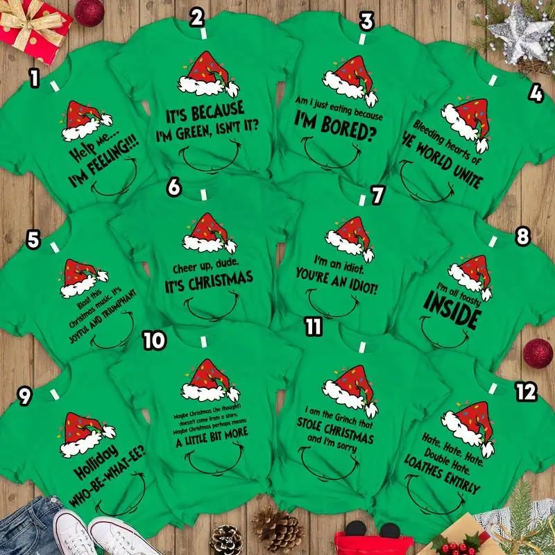 Christmas Matching Family Pajamas Shirt, Family Group Matching Christmas Shirt Christmas Party 2025 01, Custom Christmas Quotes Shirt