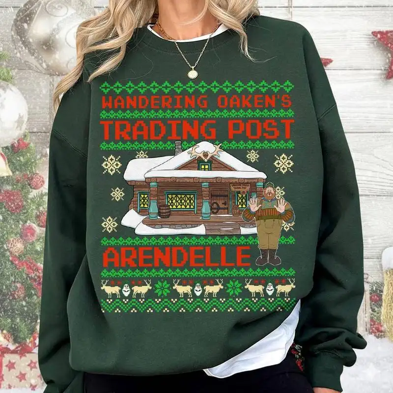 Disneyland Frozen Wandering Oaken's Trading Post And Sauna Shirt Disneyland Frozen Arendelle Christmas Shirt Xmas Family Matching Shirt 00