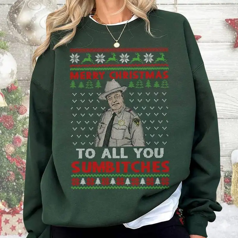 Smokey And The Bandit Ugly Christmas Shirt Merry Christmas Too All You Sumbitches Christmas Shirt Smokey And The Bandit Tee Family Xmas Tee