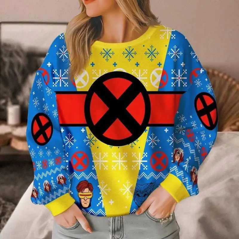X-Men Christmas Sweater, Christmas 2025 For Friends Shirt, Matching Xmas Gifts 17, X-Men Superhero Christmas Shirt