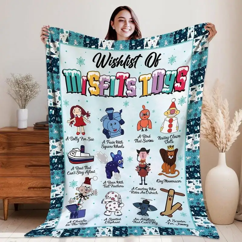Misfits Toys Christmas Blanket, Rudolphs The Red Nosed Reindeer Blanket, Christmas Movie Blanket, Christmas Gifts 05, Merry Christmas 2025